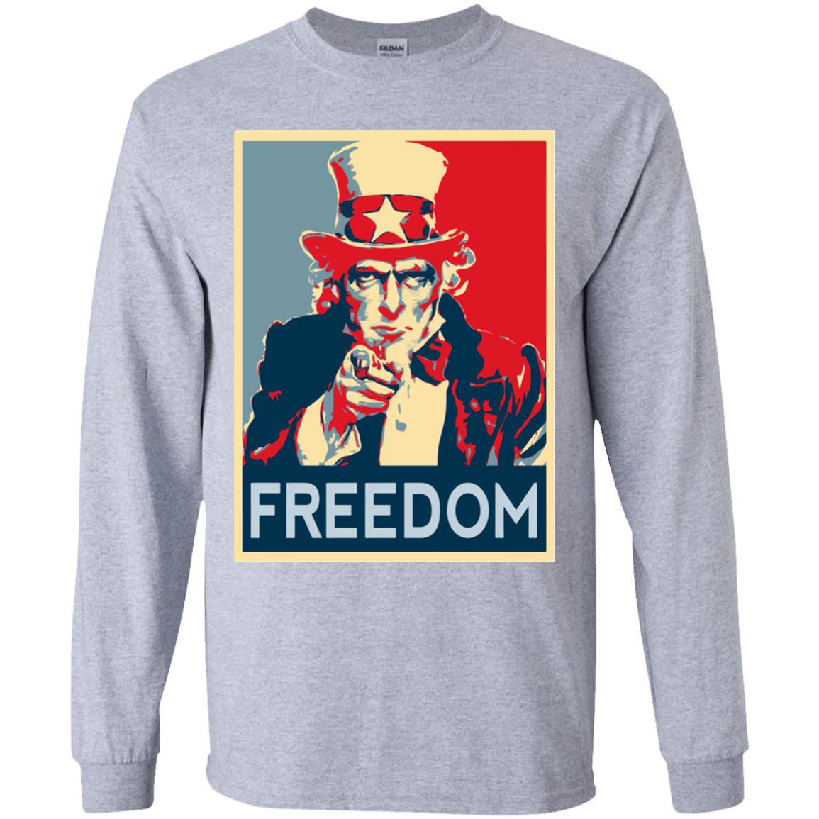 T-Shirts Sport Grey / YS Freedom Youth Long Sleeve T-Shirt