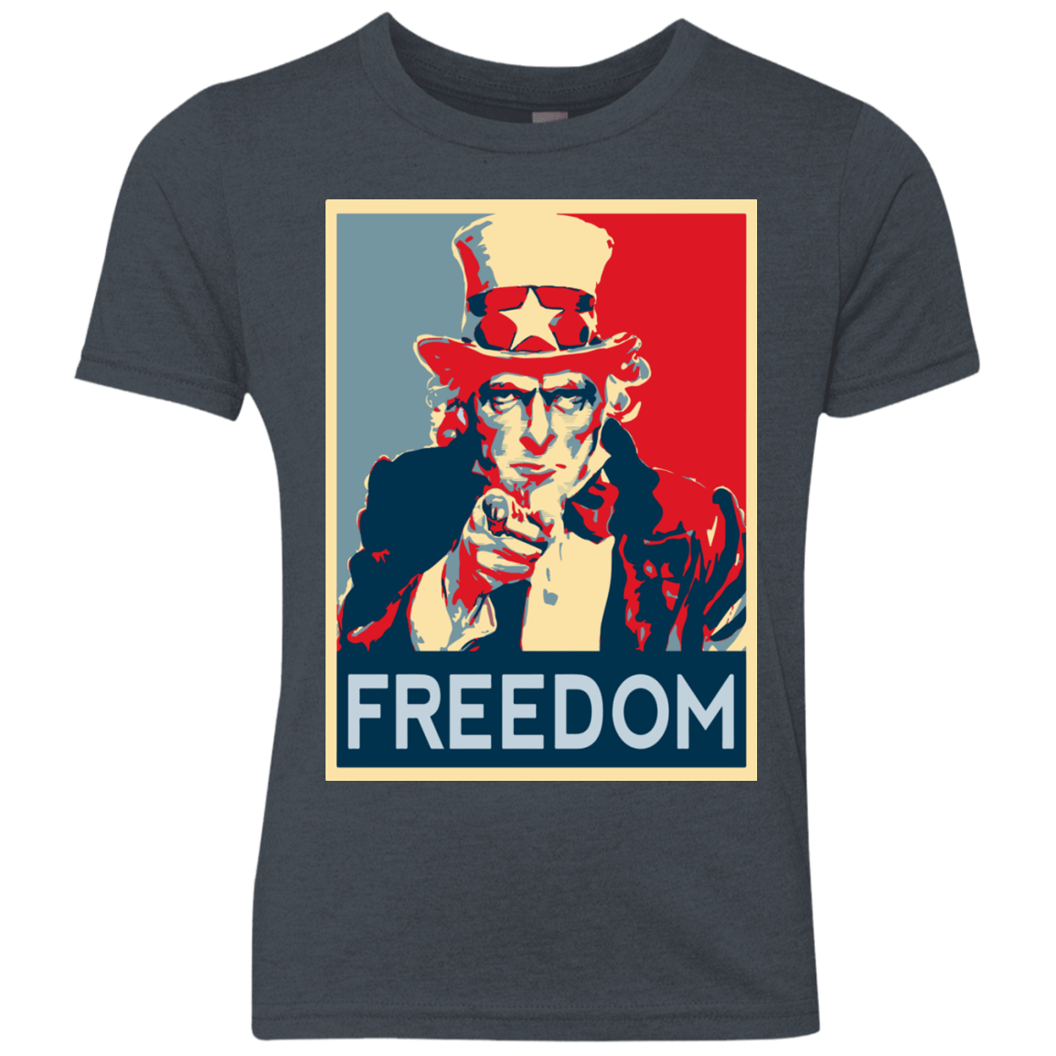 T-Shirts Vintage Navy / YXS Freedom Youth Triblend T-Shirt