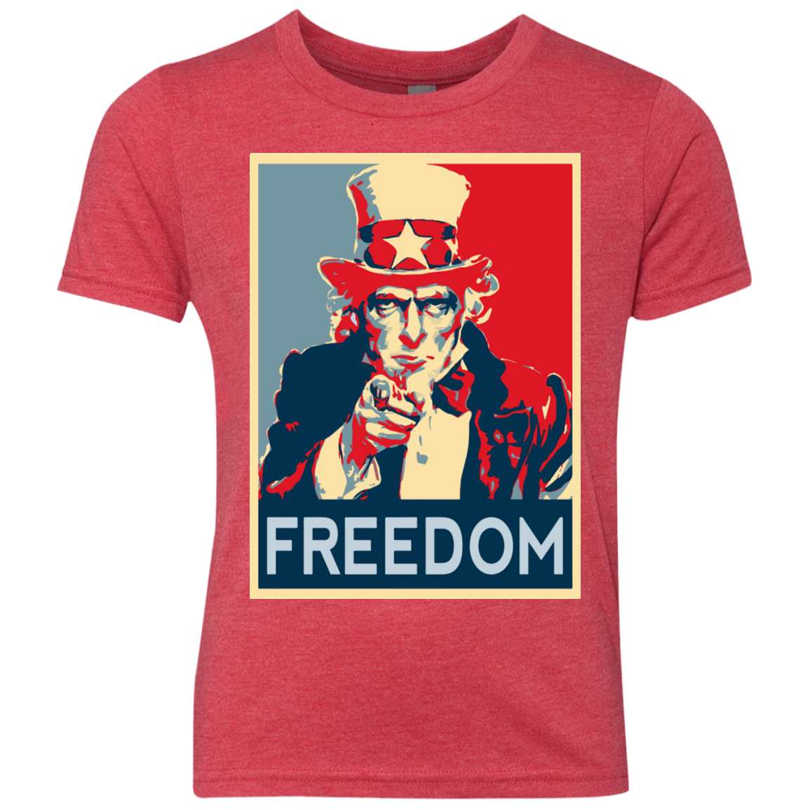T-Shirts Vintage Red / YXS Freedom Youth Triblend T-Shirt