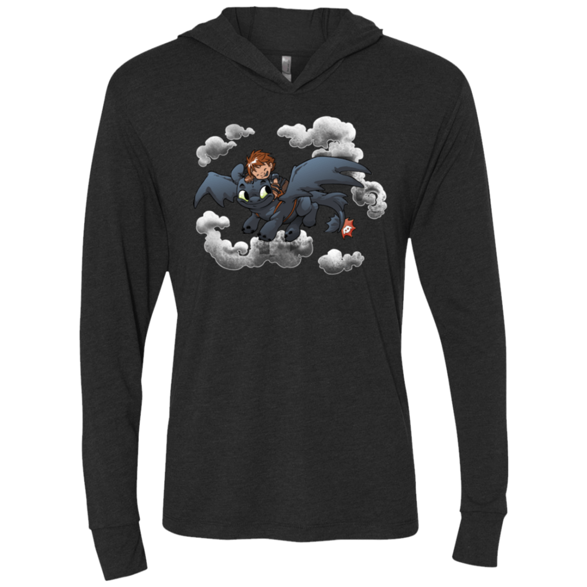Friendly Flight Triblend Long Sleeve Hoodie Tee