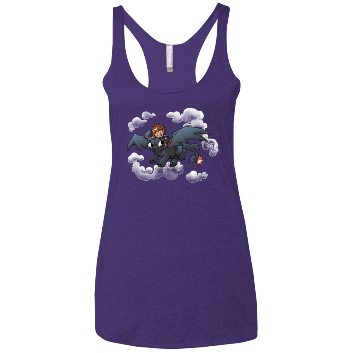 T-Shirts Purple Rush / X-Small Friendly Flight Women's Triblend Racerback Tank