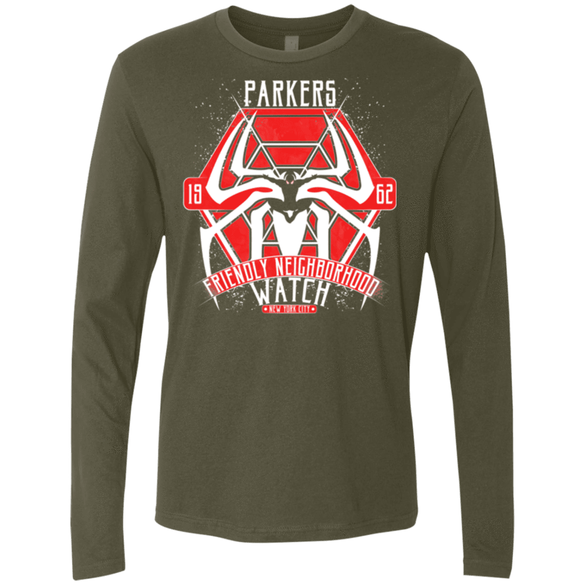 T-Shirts Military Green / Small Friendly Neighborhood Watch Men's Premium Long Sleeve