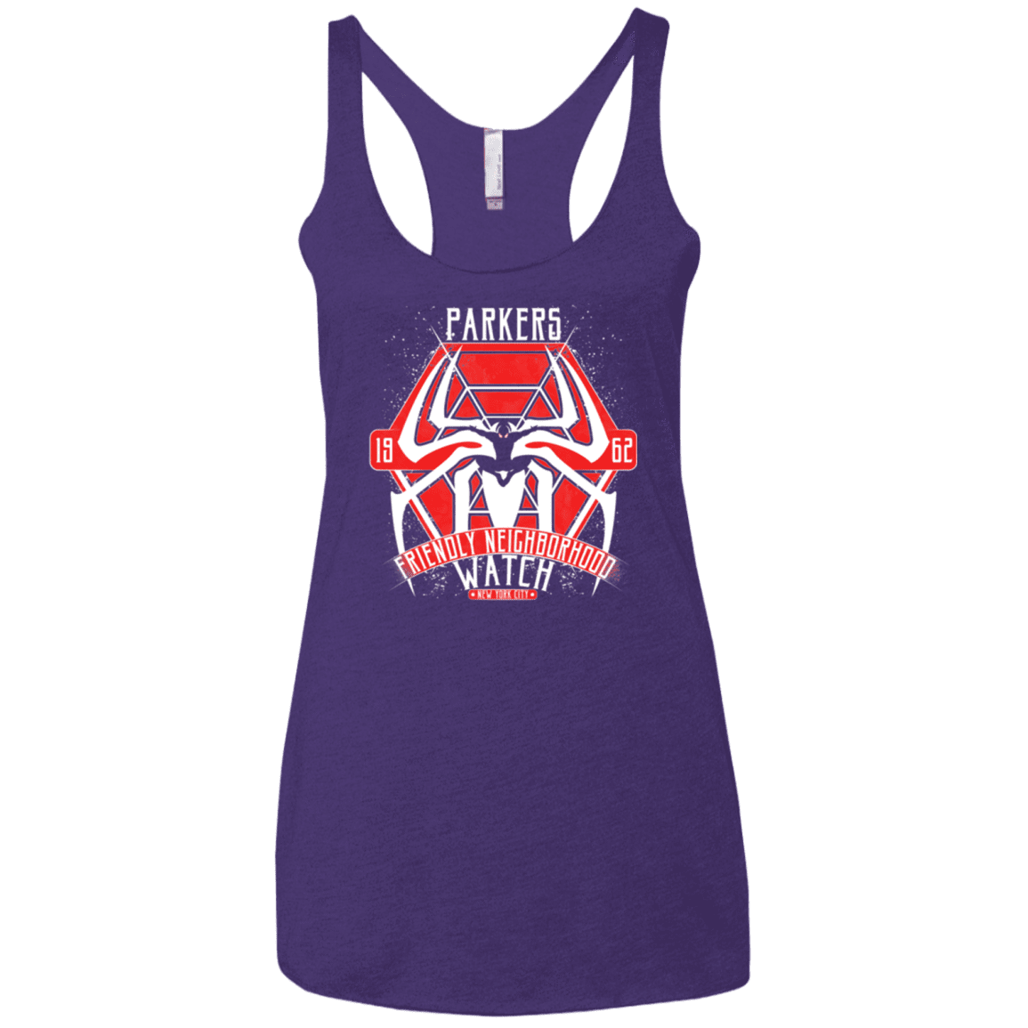 T-Shirts Purple / X-Small Friendly Neighborhood Watch Women's Triblend Racerback Tank