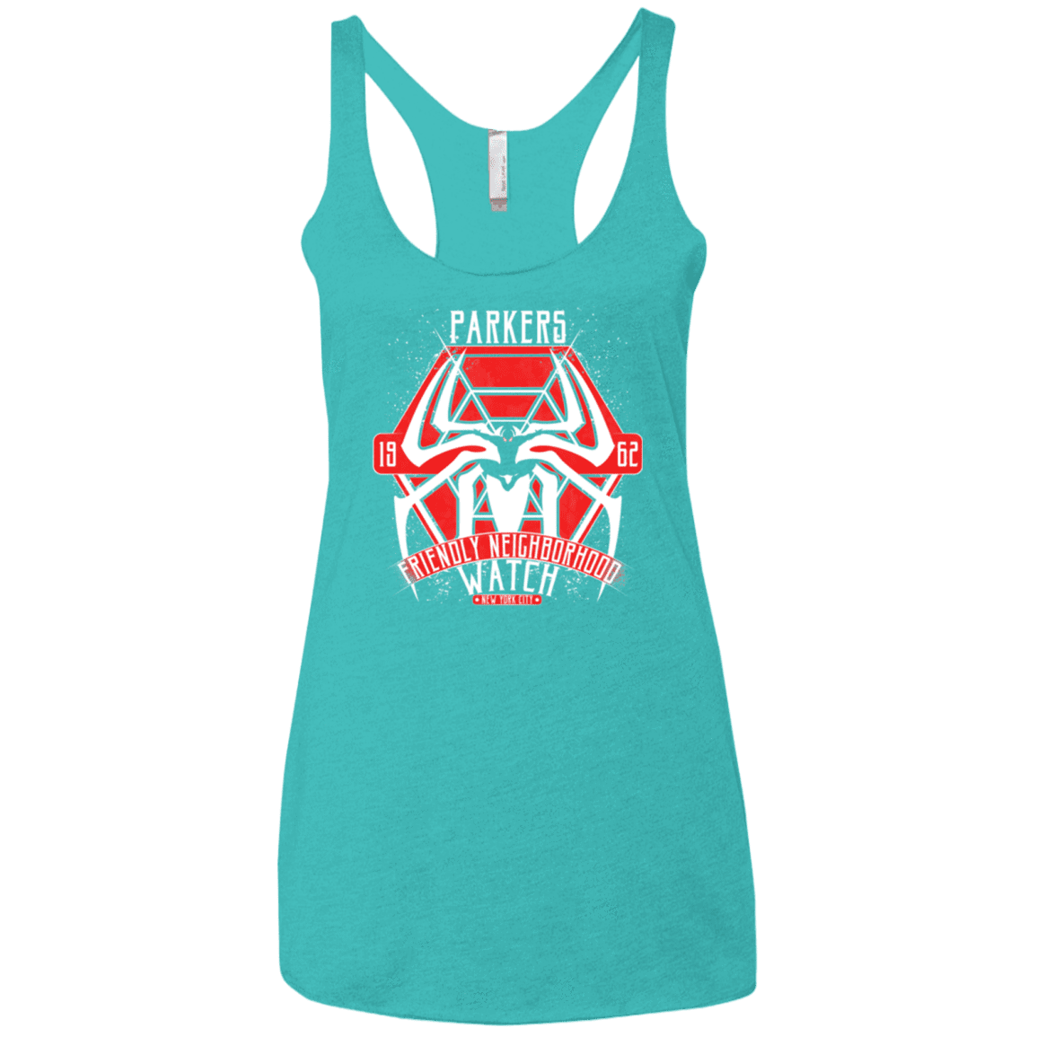 T-Shirts Tahiti Blue / X-Small Friendly Neighborhood Watch Women's Triblend Racerback Tank