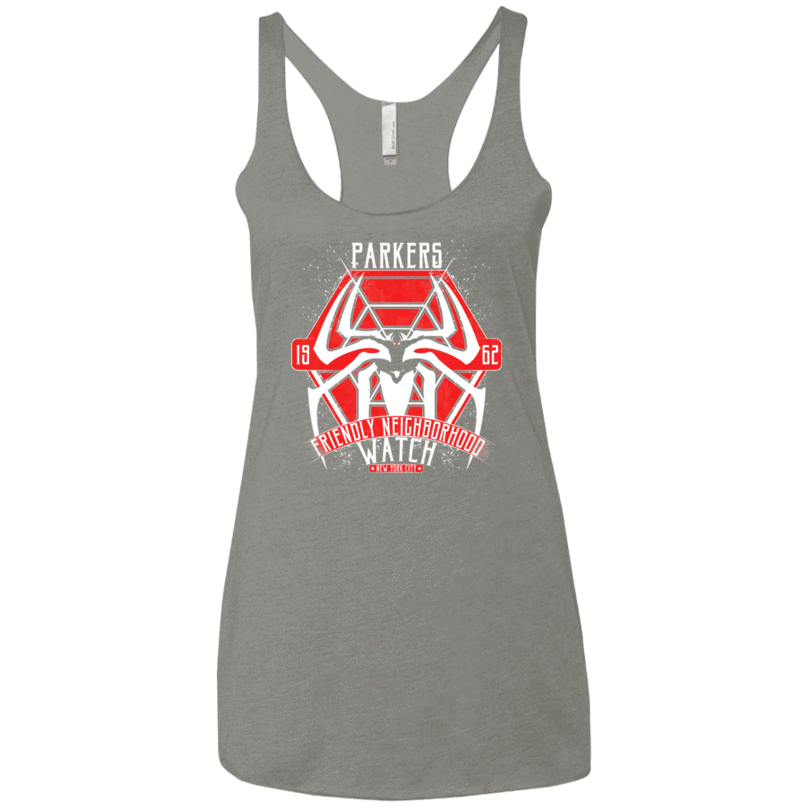 T-Shirts Venetian Grey / X-Small Friendly Neighborhood Watch Women's Triblend Racerback Tank