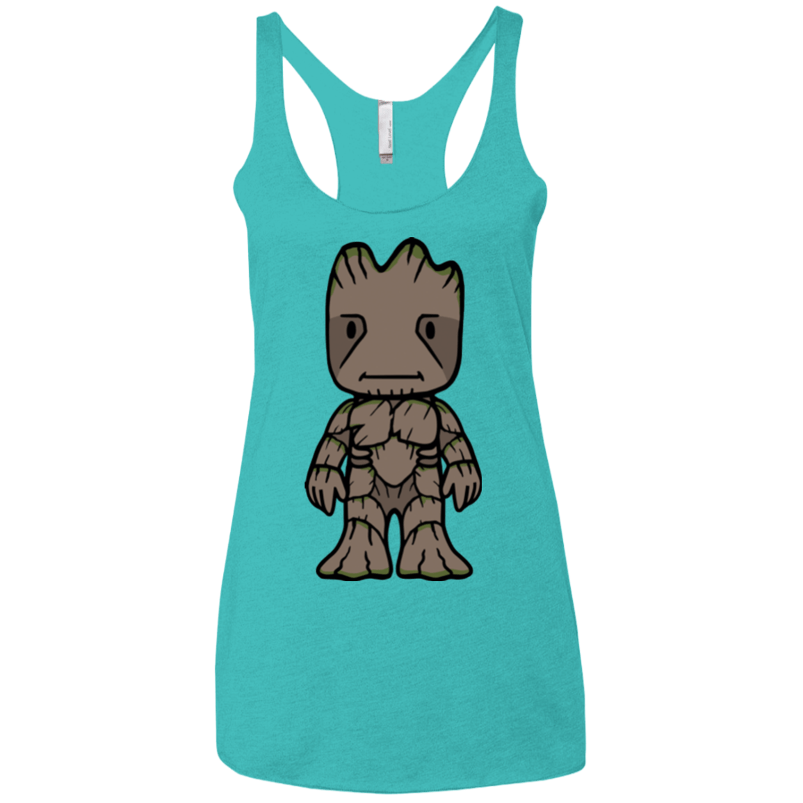 T-Shirts Tahiti Blue / X-Small Friendly Tree Women's Triblend Racerback Tank