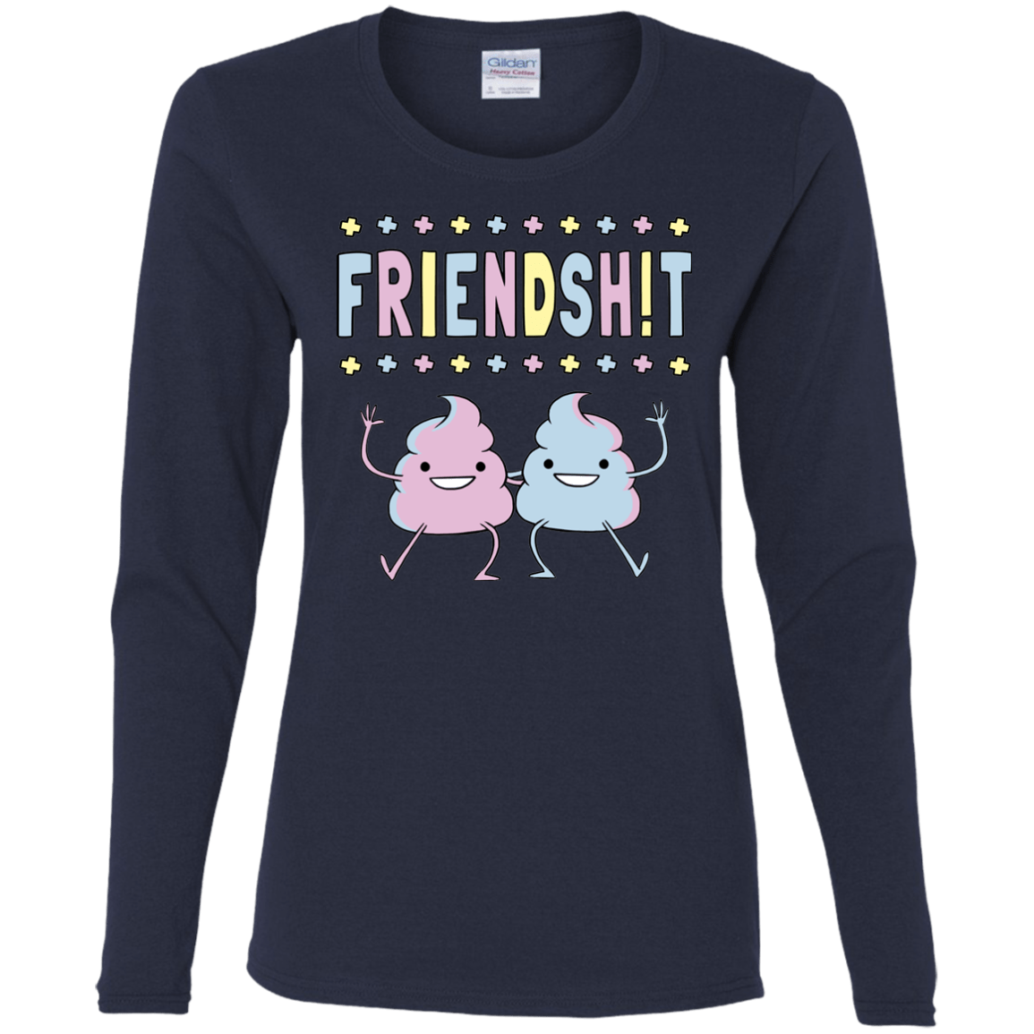 T-Shirts Navy / S Friendsh!t Women's Long Sleeve T-Shirt