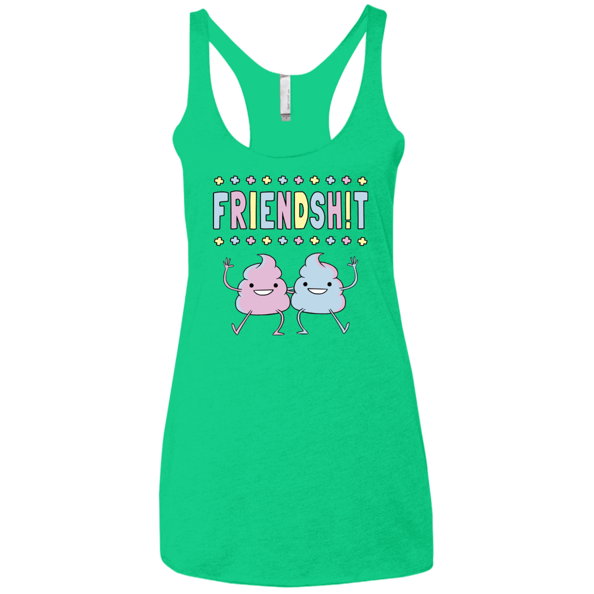 T-Shirts Envy / X-Small Friendsh!t Women's Triblend Racerback Tank