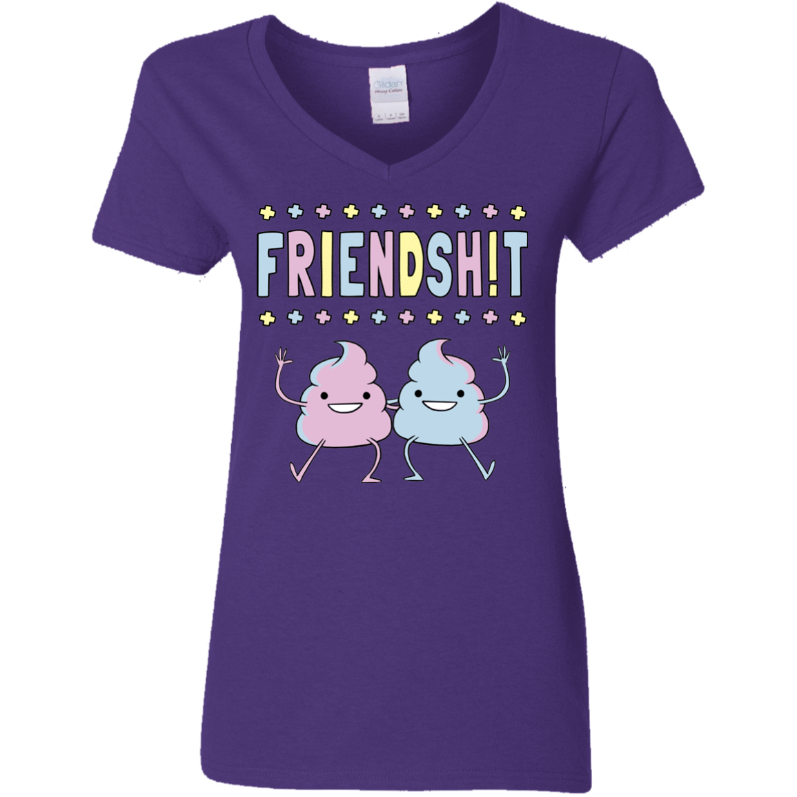 T-Shirts Purple / S Friendsh!t Women's V-Neck T-Shirt
