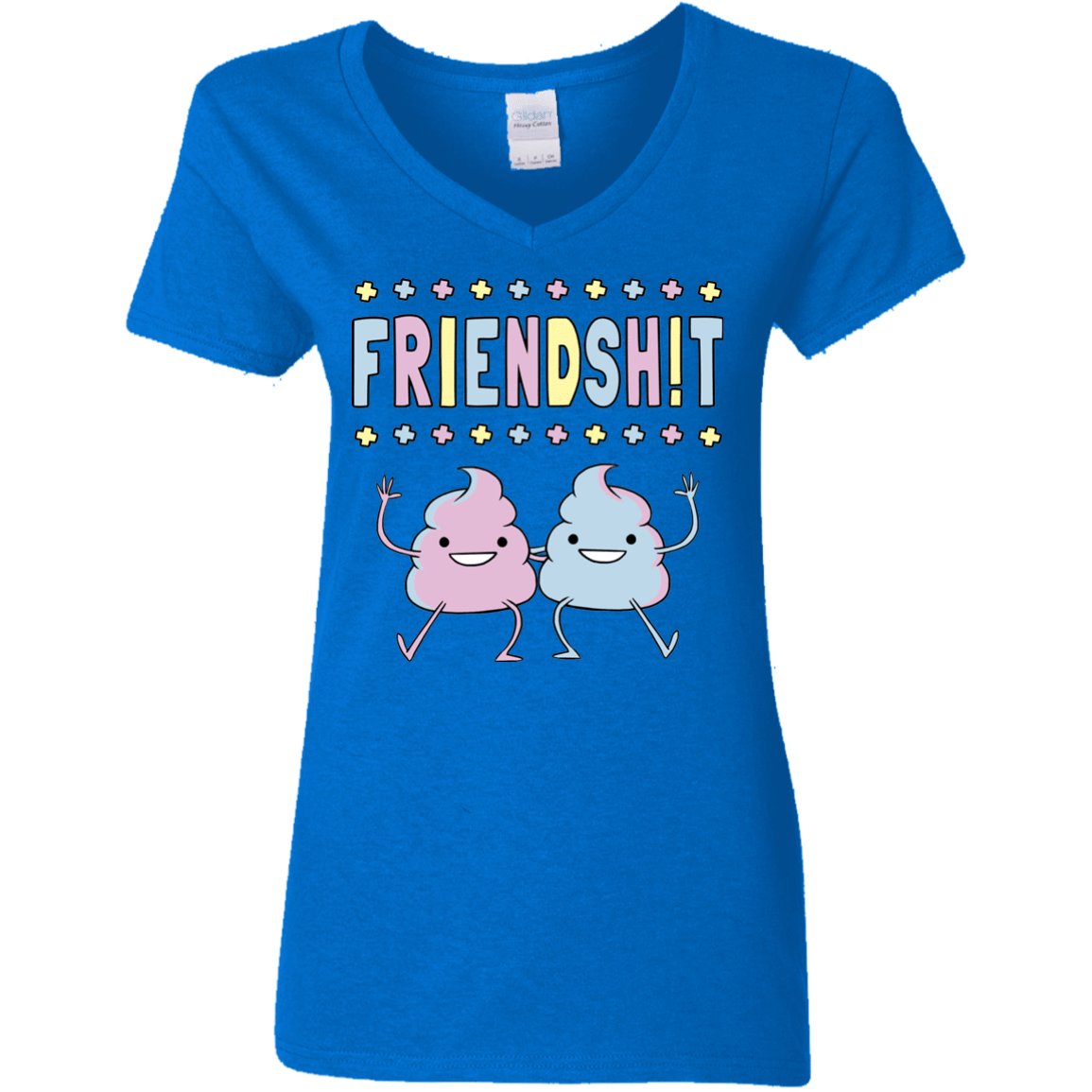 T-Shirts Royal / S Friendsh!t Women's V-Neck T-Shirt