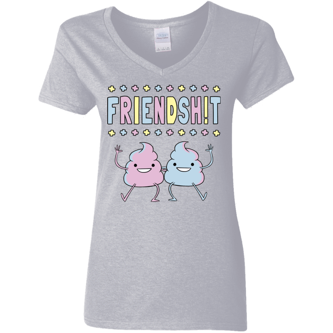T-Shirts Sport Grey / S Friendsh!t Women's V-Neck T-Shirt