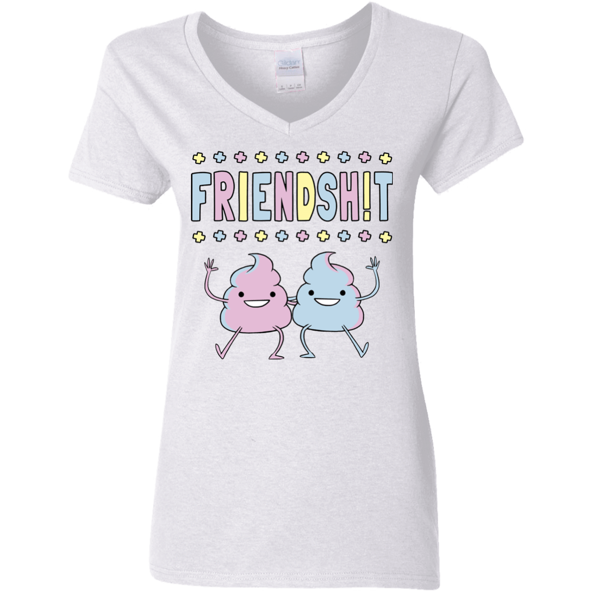 T-Shirts White / S Friendsh!t Women's V-Neck T-Shirt