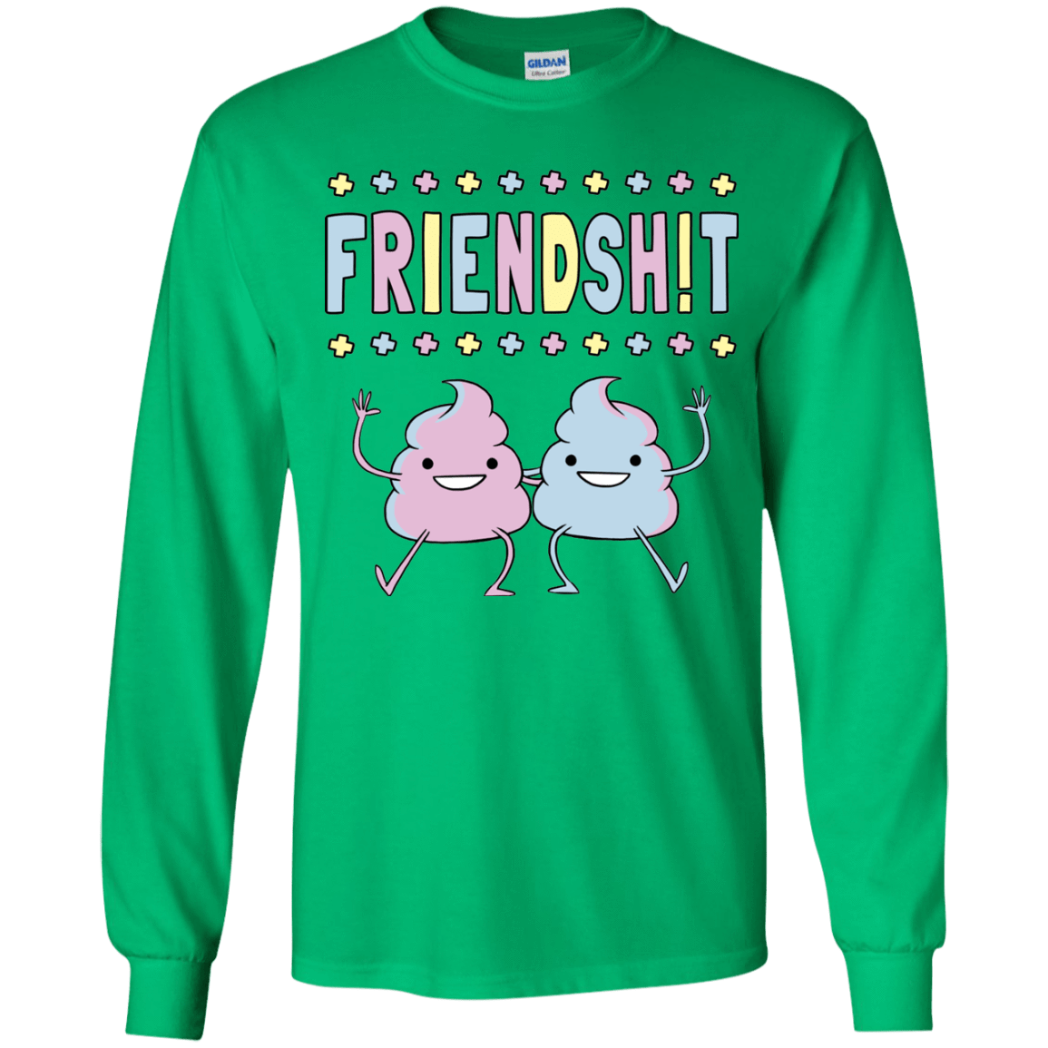 T-Shirts Irish Green / YS Friendsh!t Youth Long Sleeve T-Shirt