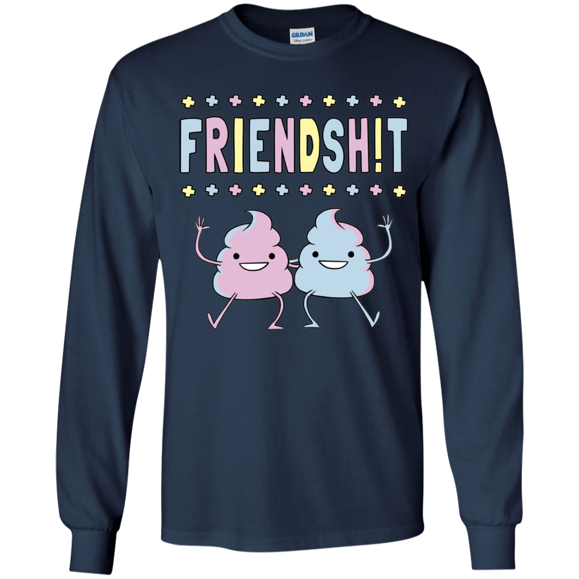T-Shirts Navy / YS Friendsh!t Youth Long Sleeve T-Shirt