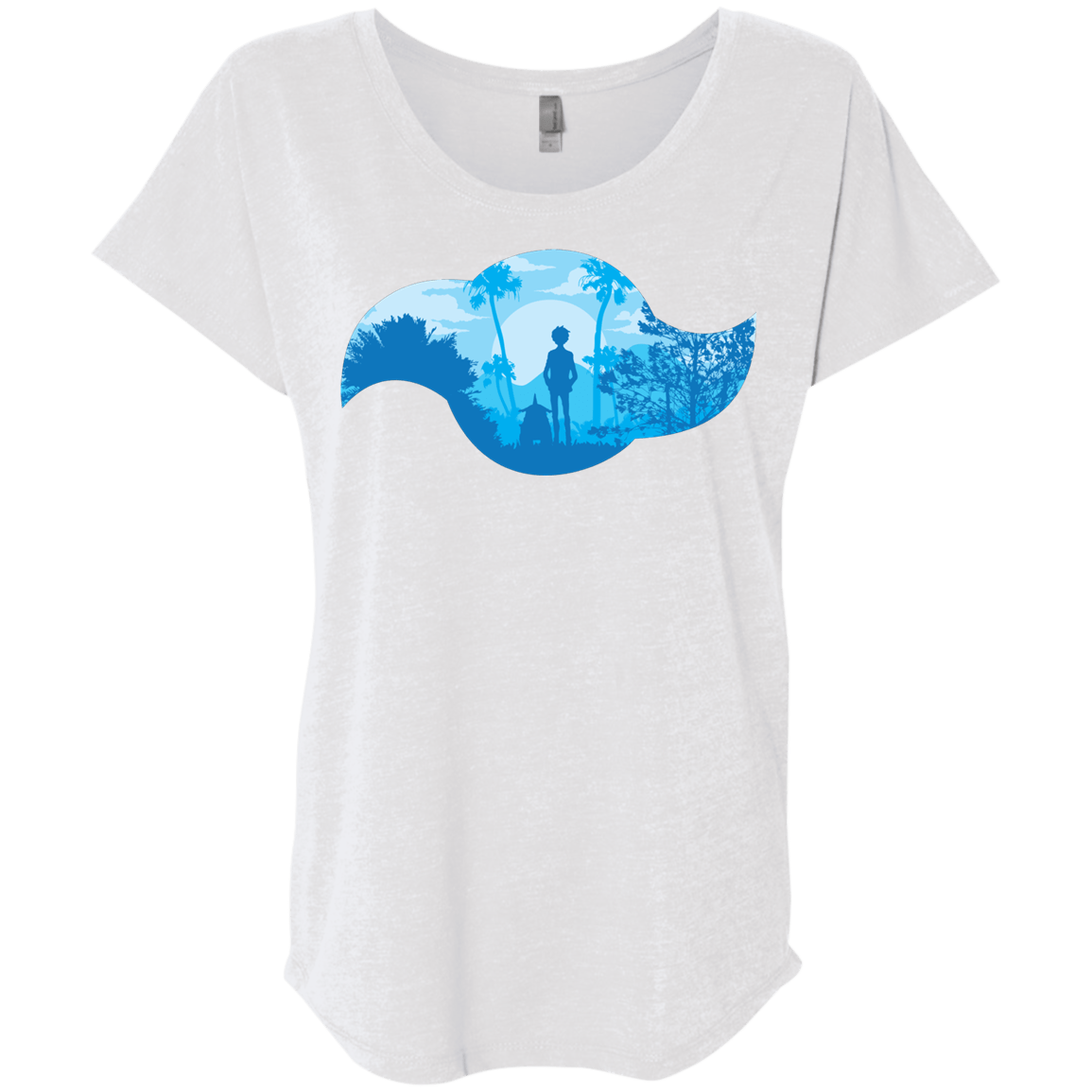 T-Shirts Heather White / X-Small Friendship Triblend Dolman Sleeve