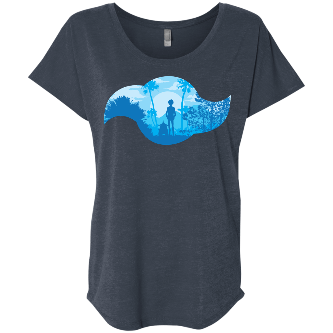 T-Shirts Vintage Navy / X-Small Friendship Triblend Dolman Sleeve