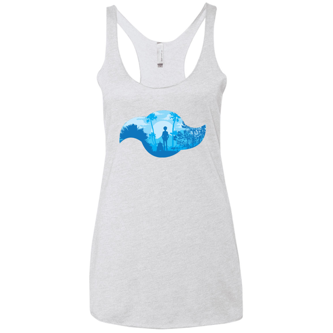 T-Shirts Heather White / X-Small Friendship Women's Triblend Racerback Tank