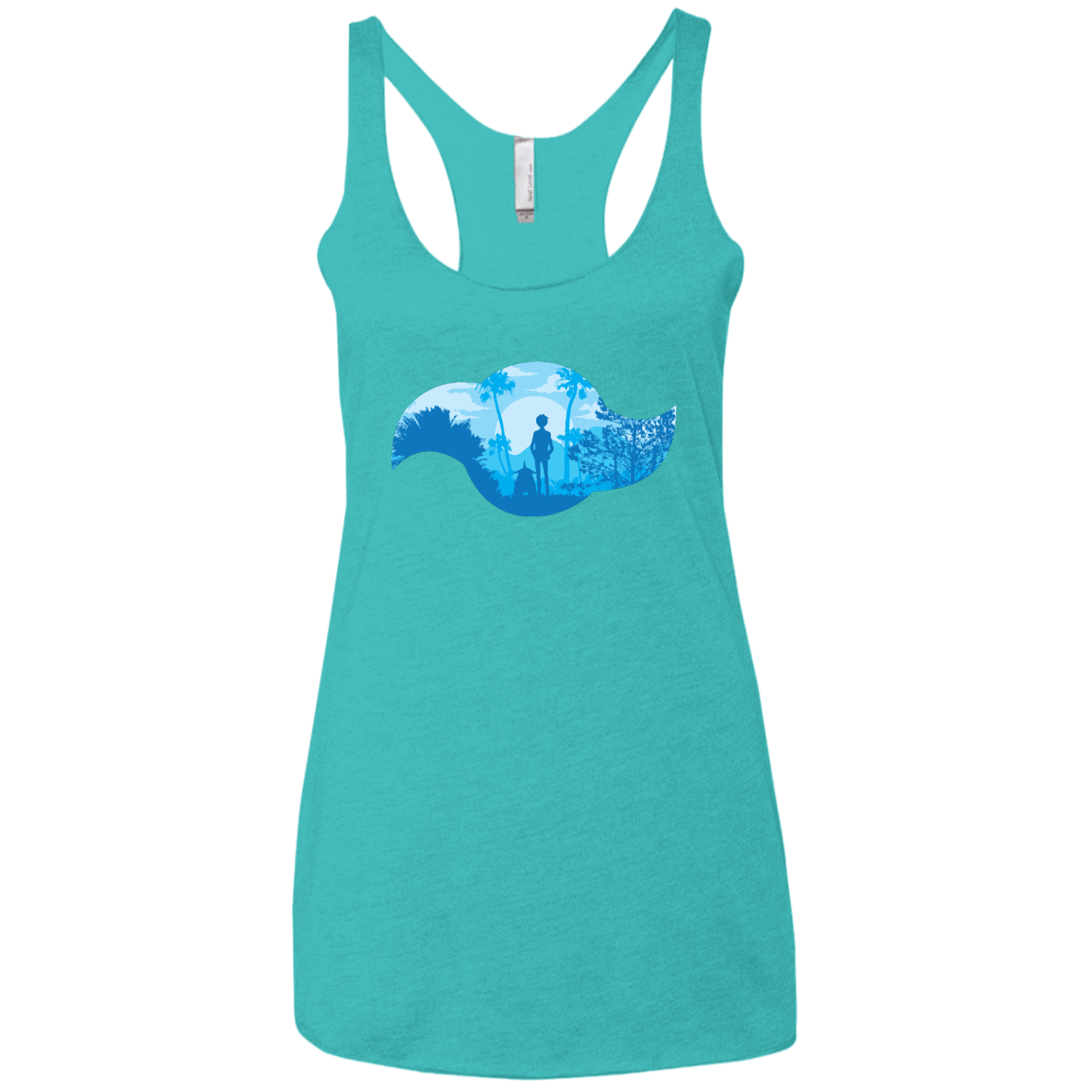 T-Shirts Tahiti Blue / X-Small Friendship Women's Triblend Racerback Tank