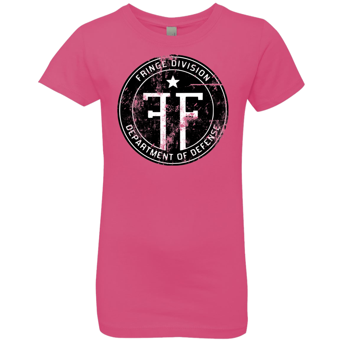T-Shirts Hot Pink / YXS Fringe Logo Vintage Girls Premium T-Shirt
