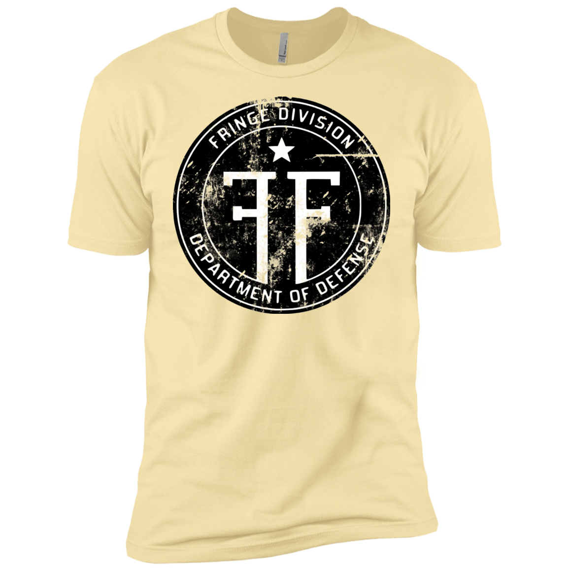 T-Shirts Banana Cream / X-Small Fringe Logo Vintage Men's Premium T-Shirt