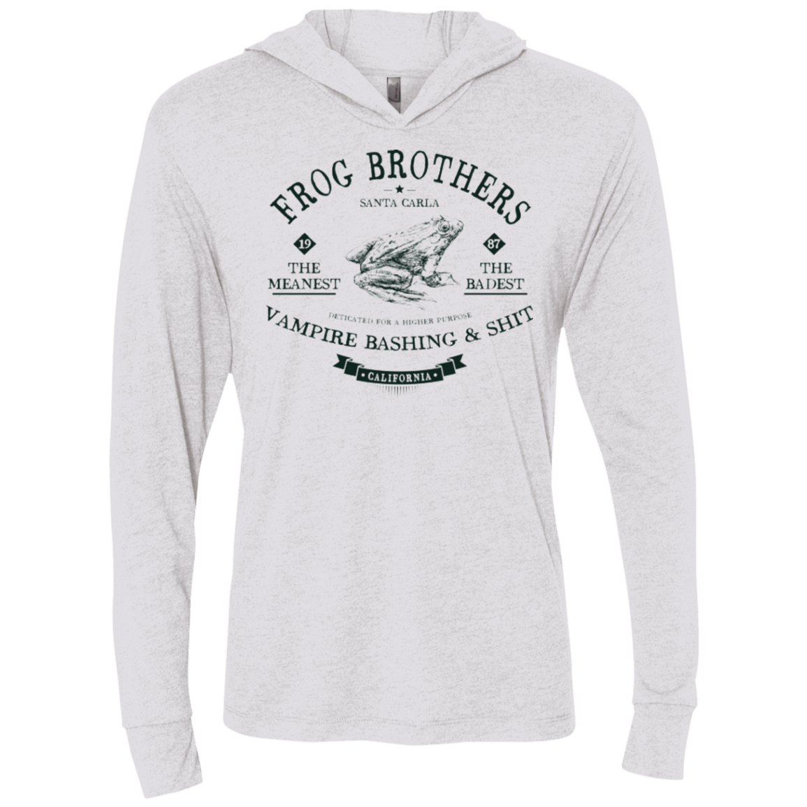 T-Shirts Heather White / X-Small Frog Brothers Triblend Long Sleeve Hoodie Tee