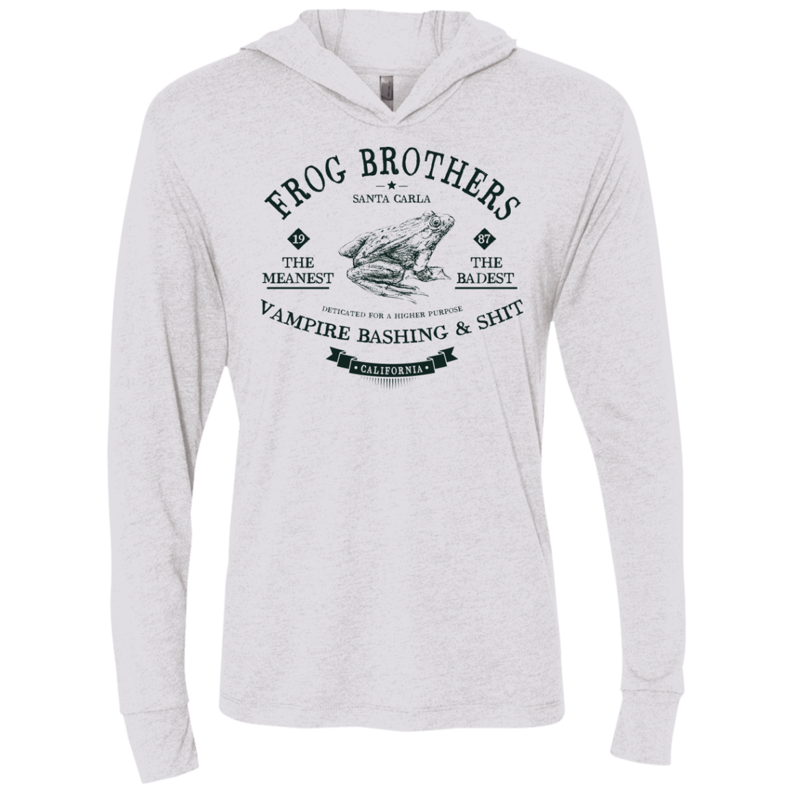 T-Shirts Heather White / X-Small Frog Brothers Triblend Long Sleeve Hoodie Tee