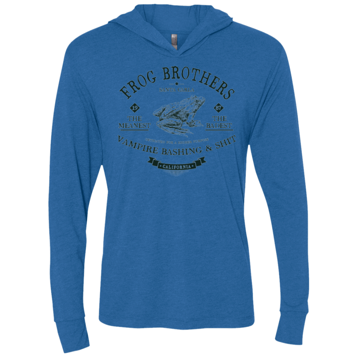 T-Shirts Vintage Royal / X-Small Frog Brothers Triblend Long Sleeve Hoodie Tee