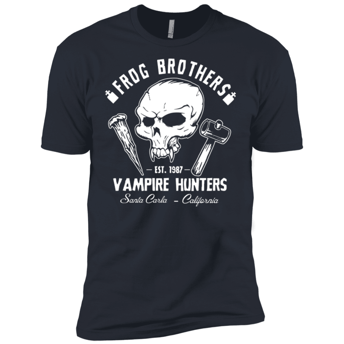T-Shirts Indigo / X-Small Frog Brothers Vampire Hunters Men's Premium T-Shirt