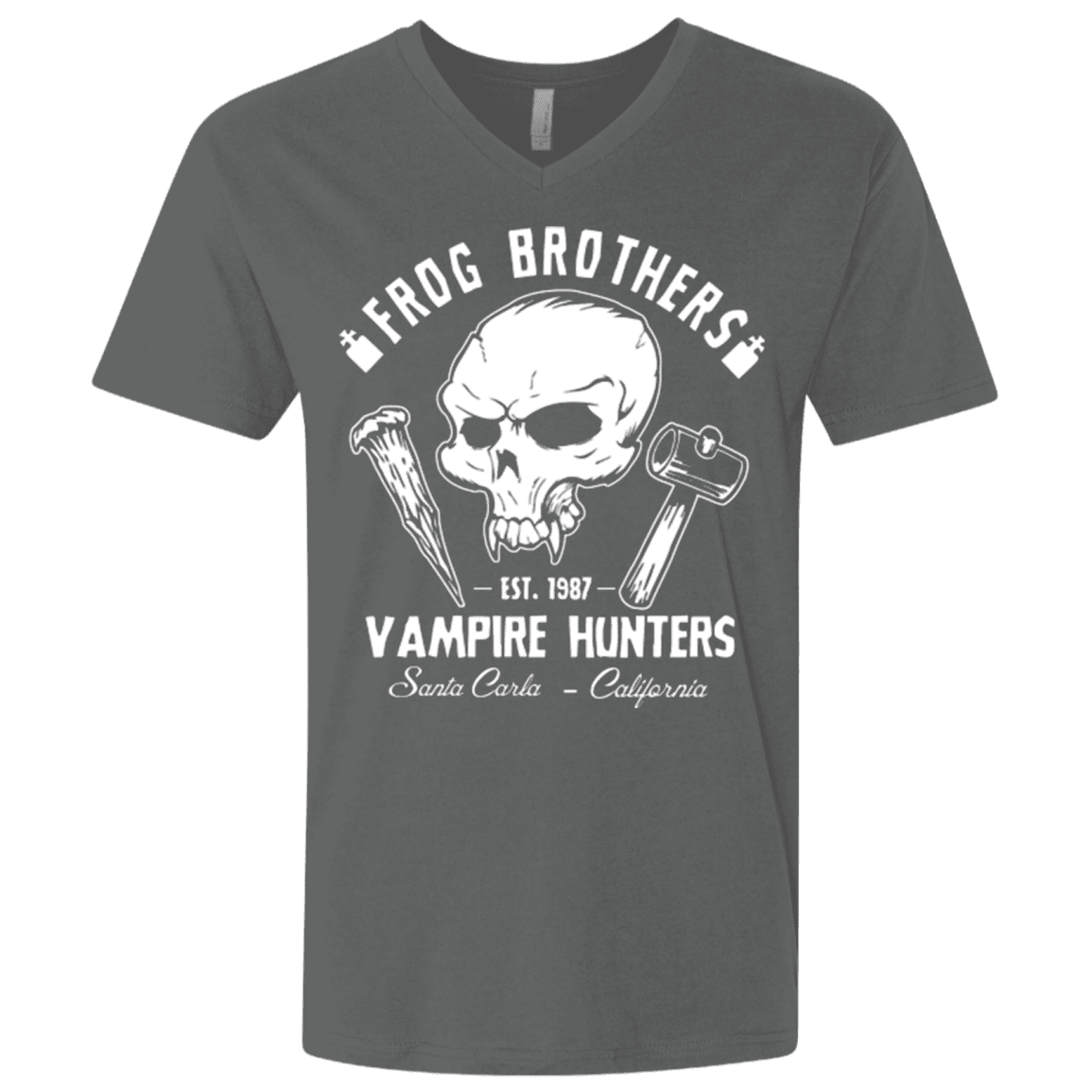 T-Shirts Heavy Metal / X-Small Frog Brothers Vampire Hunters Men's Premium V-Neck