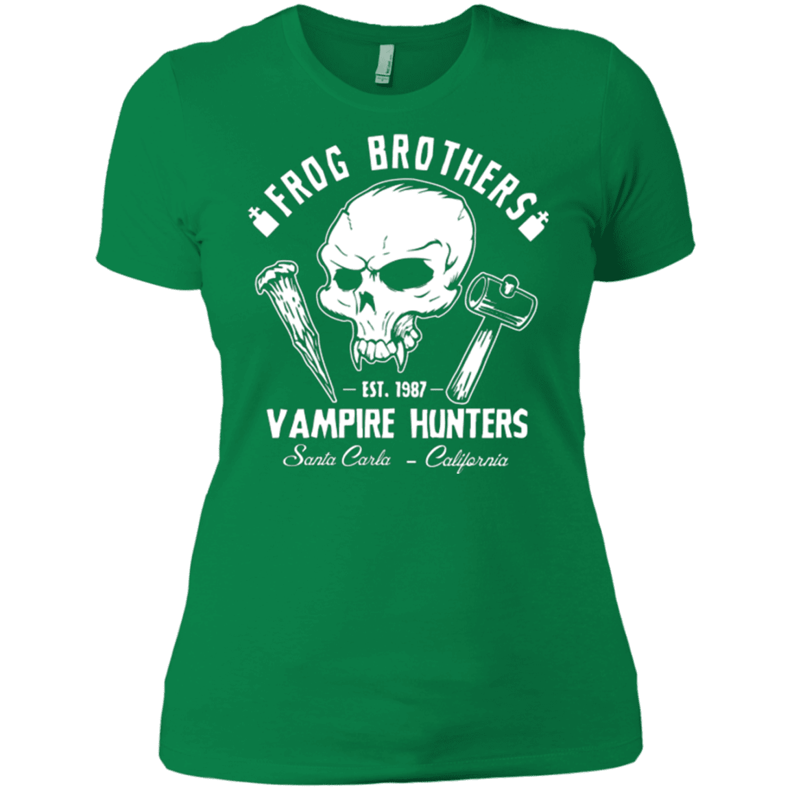 T-Shirts Kelly Green / X-Small Frog Brothers Vampire Hunters Women's Premium T-Shirt