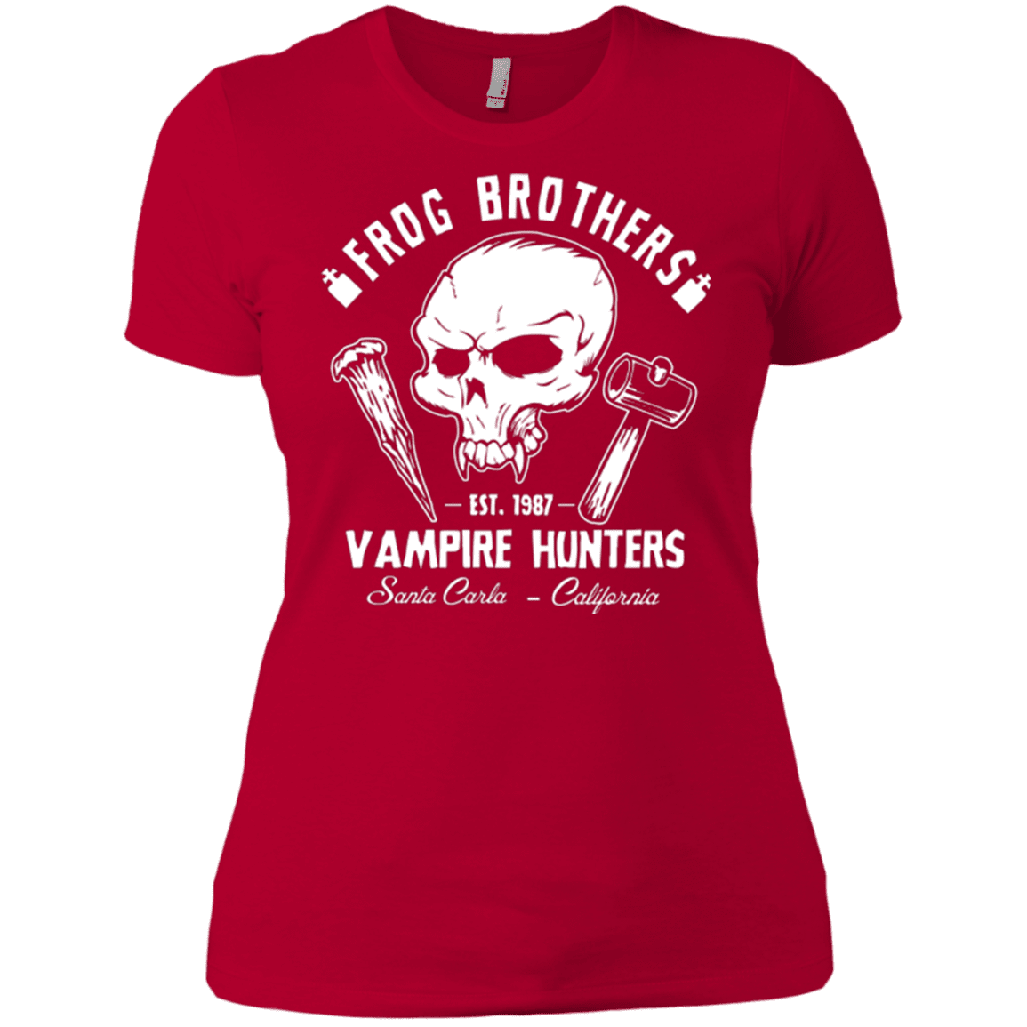 T-Shirts Red / X-Small Frog Brothers Vampire Hunters Women's Premium T-Shirt
