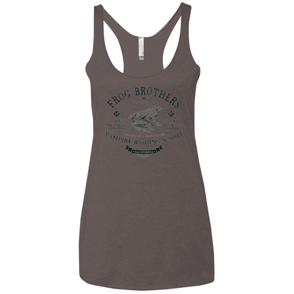 T-Shirts Macchiato / X-Small Frog Brothers Women's Triblend Racerback Tank