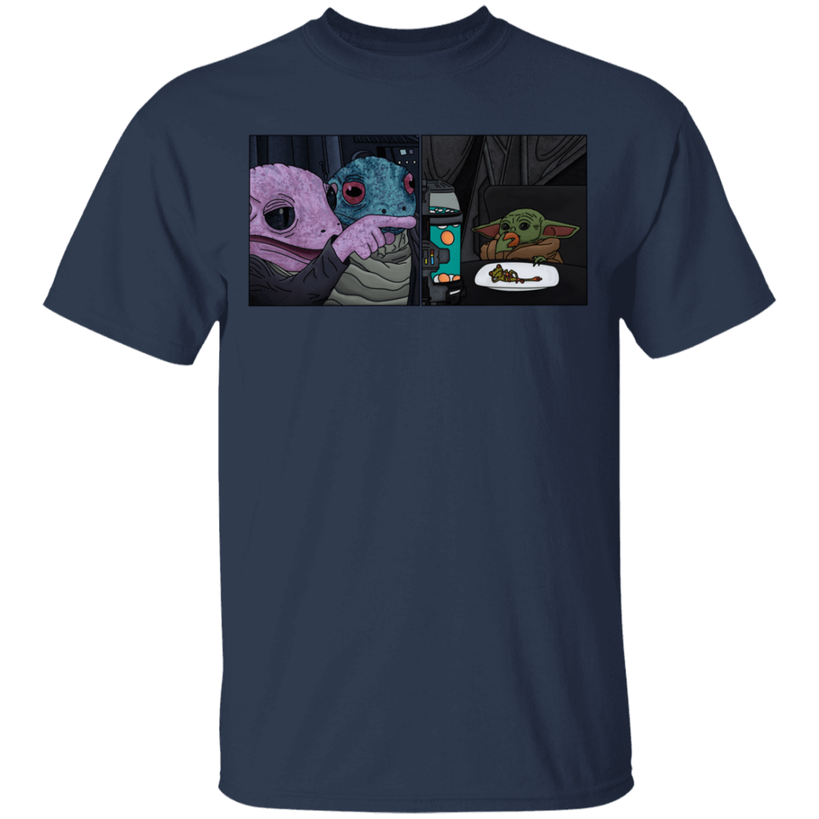 T-Shirts Navy / YXS Frog Yelling at Child Youth T-Shirt