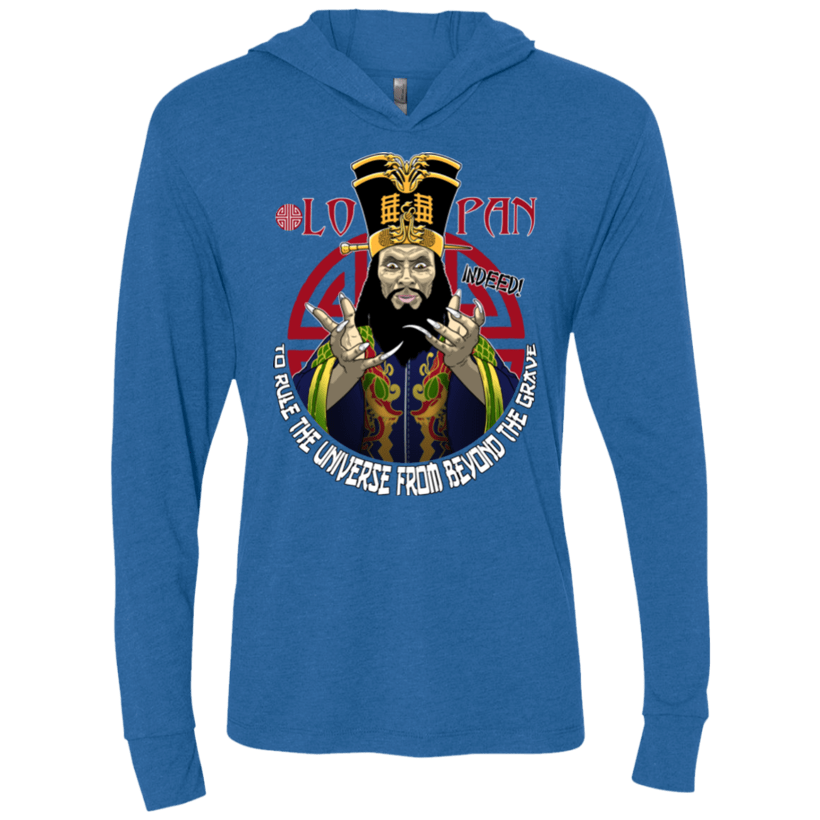 T-Shirts Vintage Royal / X-Small From Beyond The Grave Triblend Long Sleeve Hoodie Tee