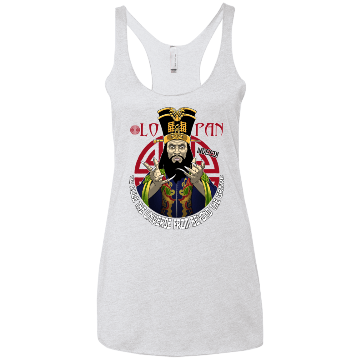 T-Shirts Heather White / X-Small From Beyond The Grave Women's Triblend Racerback Tank