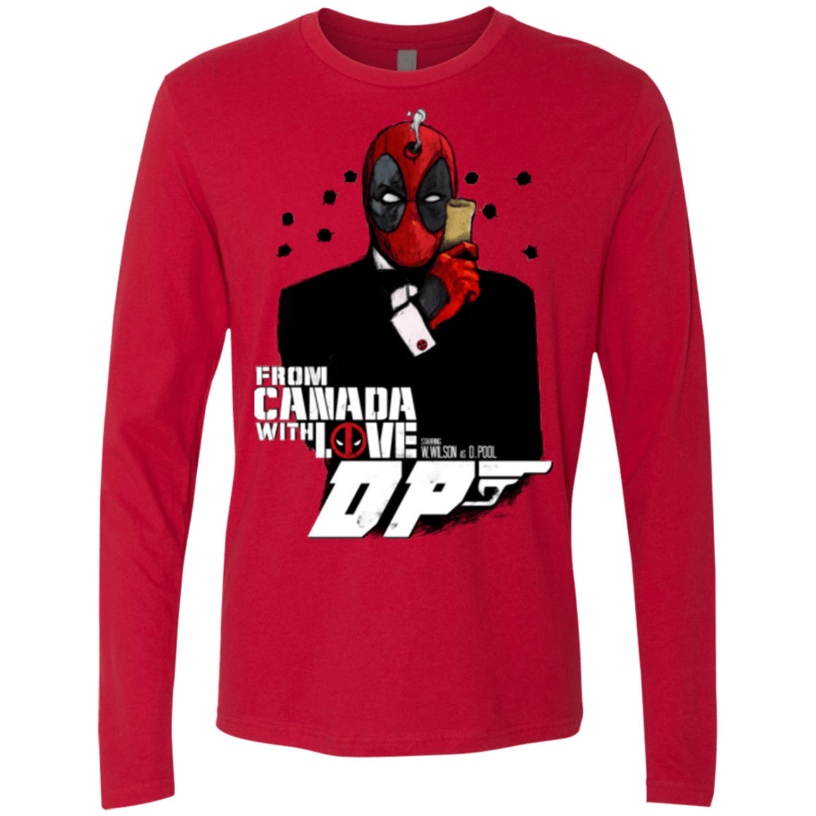 T-Shirts Red / Small From Canada with Love Men's Premium Long Sleeve