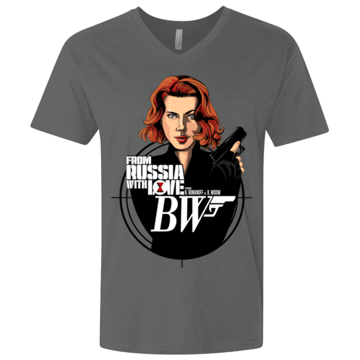 T-Shirts Heavy Metal / X-Small From Russia with Love Men's Premium V-Neck