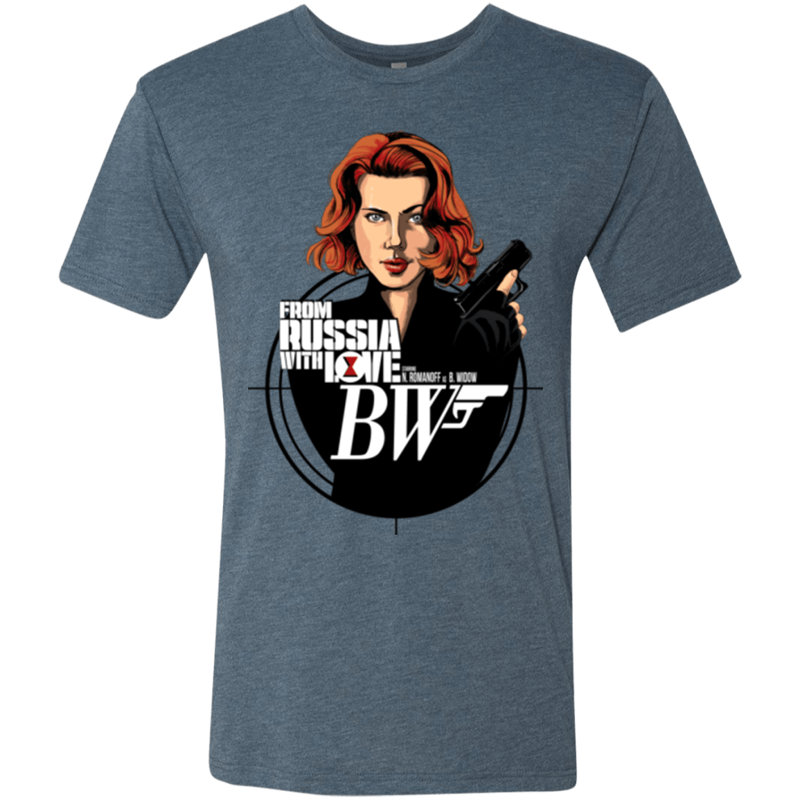 T-Shirts Indigo / Small From Russia with Love Men's Triblend T-Shirt