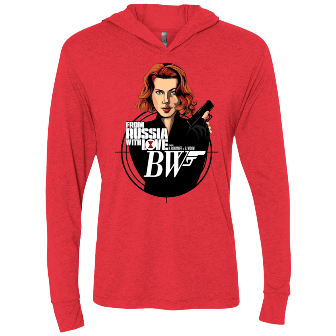 T-Shirts Vintage Red / X-Small From Russia with Love Triblend Long Sleeve Hoodie Tee