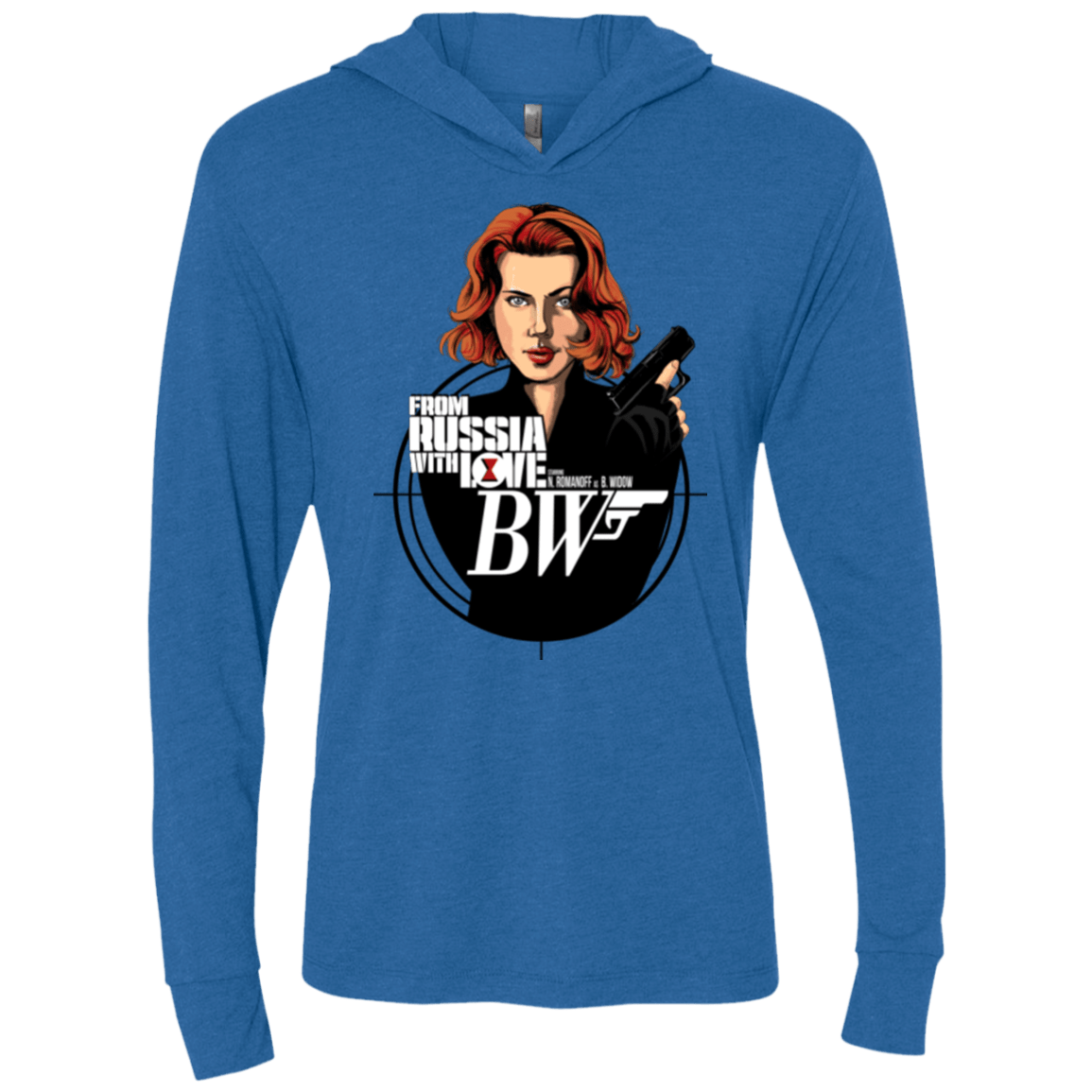 T-Shirts Vintage Royal / X-Small From Russia with Love Triblend Long Sleeve Hoodie Tee