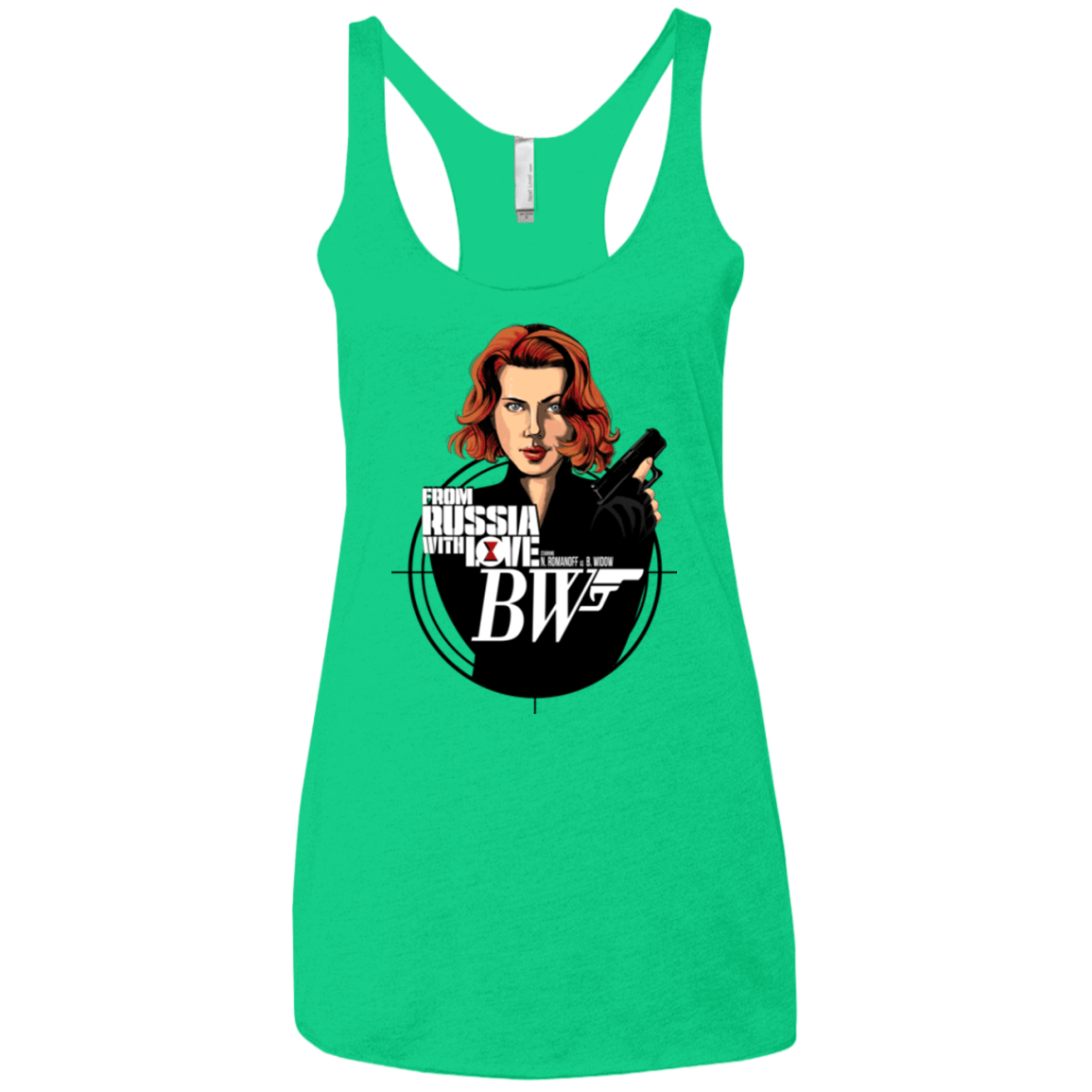 T-Shirts Envy / X-Small From Russia with Love Women's Triblend Racerback Tank