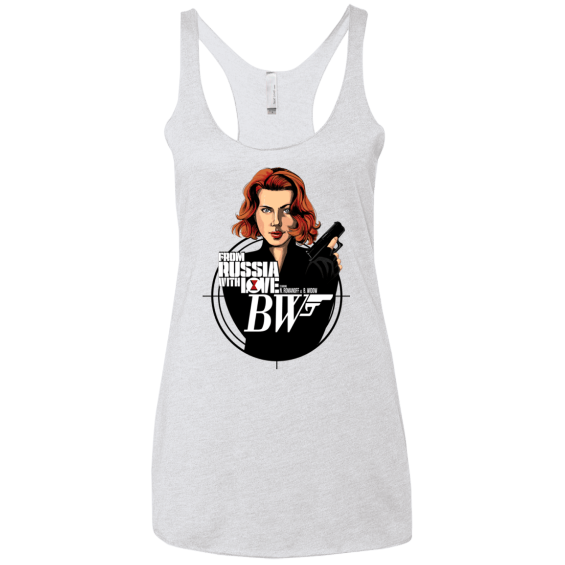 T-Shirts Heather White / X-Small From Russia with Love Women's Triblend Racerback Tank