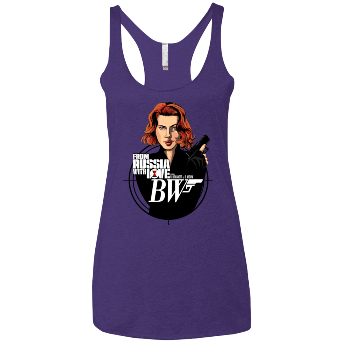 T-Shirts Purple / X-Small From Russia with Love Women's Triblend Racerback Tank