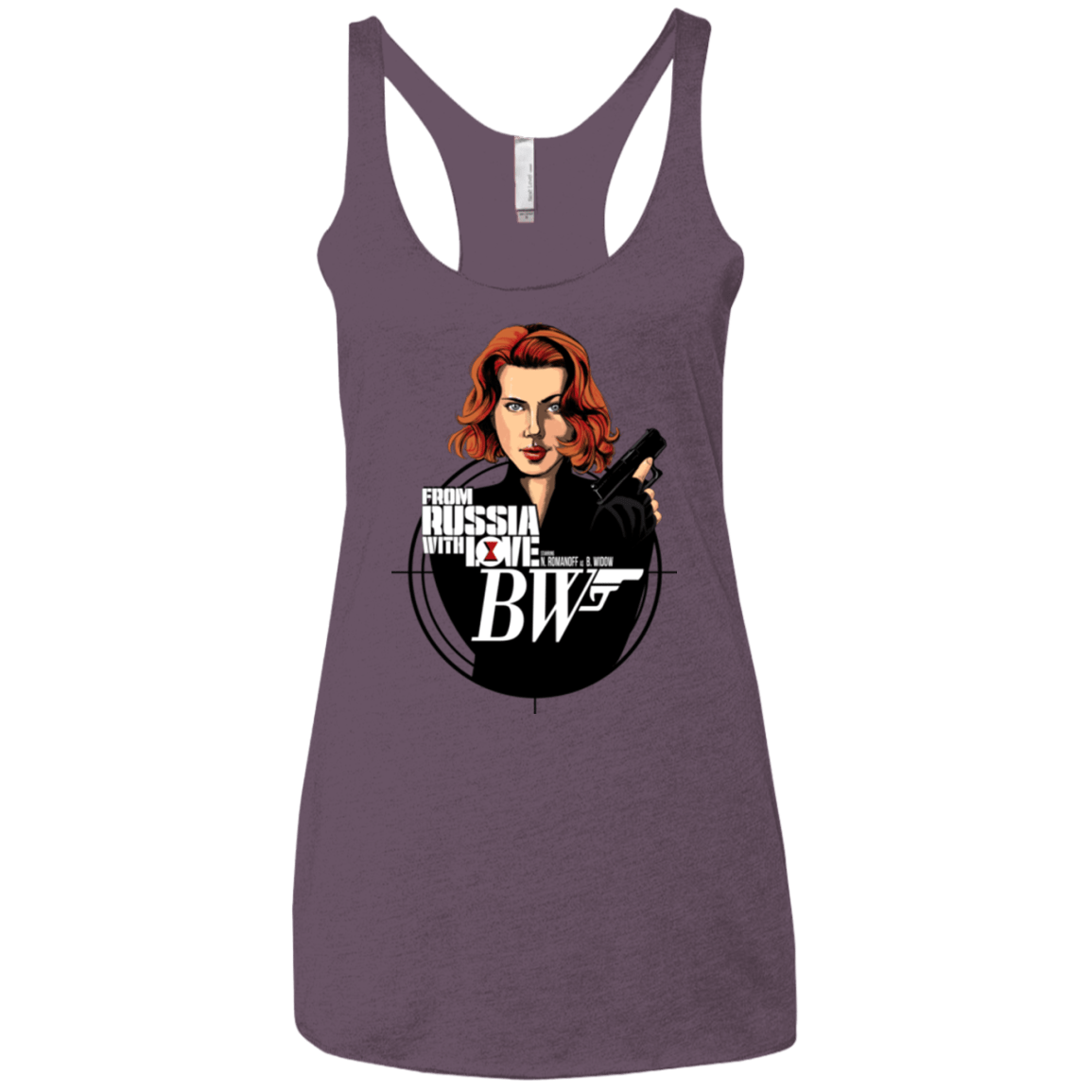 T-Shirts Vintage Purple / X-Small From Russia with Love Women's Triblend Racerback Tank