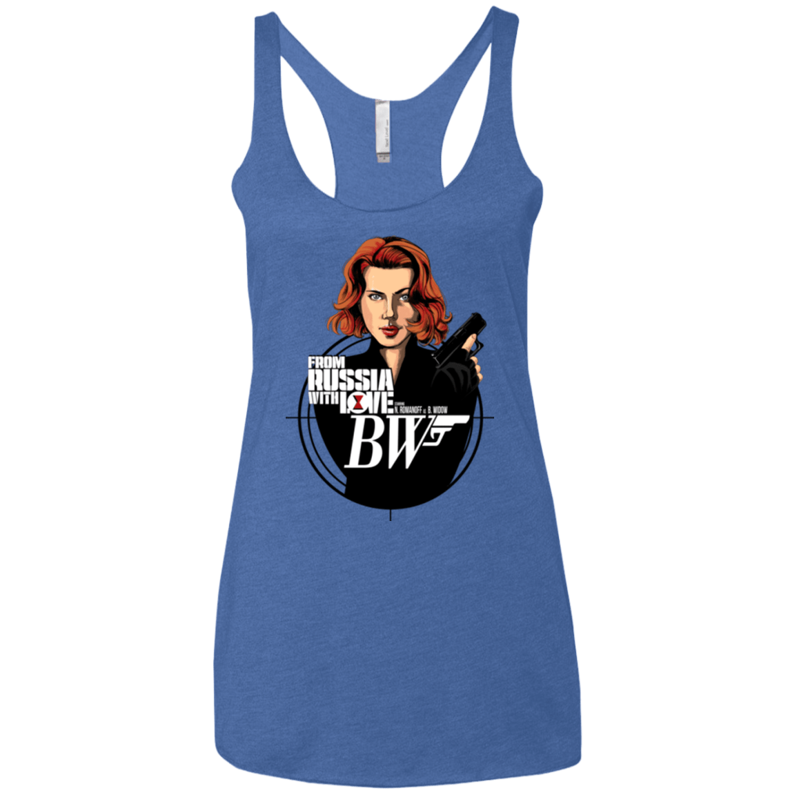 T-Shirts Vintage Royal / X-Small From Russia with Love Women's Triblend Racerback Tank