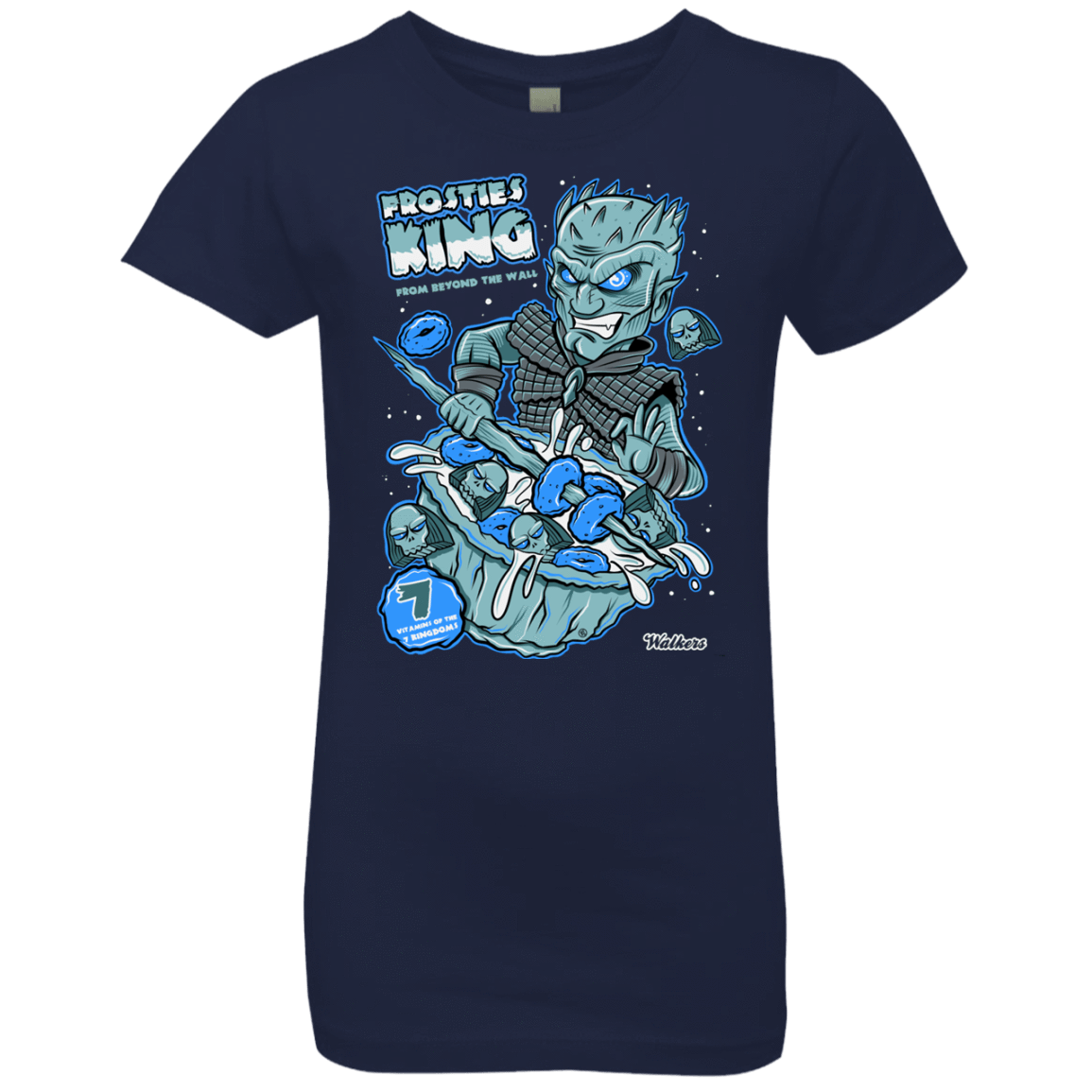 T-Shirts Midnight Navy / YXS Frostie's King Girls Premium T-Shirt