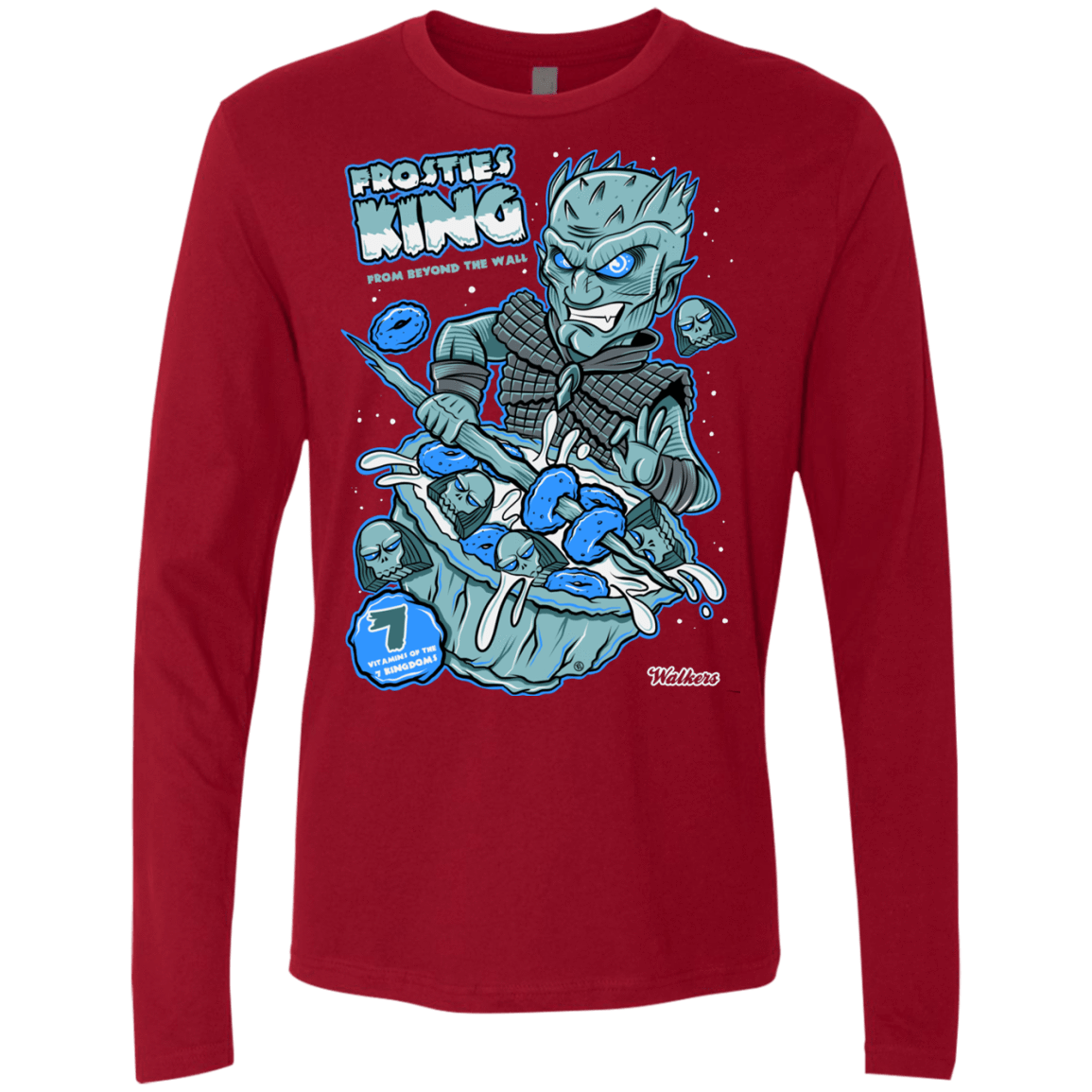 T-Shirts Cardinal / S Frostie's King Men's Premium Long Sleeve