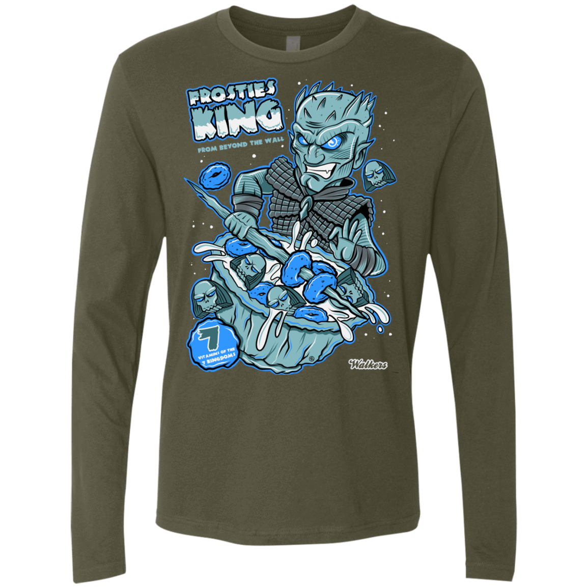 T-Shirts Military Green / S Frostie's King Men's Premium Long Sleeve