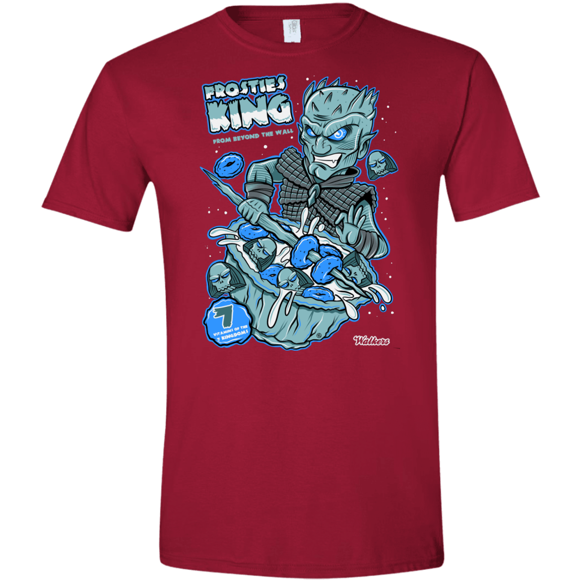 T-Shirts Cardinal Red / S Frostie's King Men's Semi-Fitted Softstyle