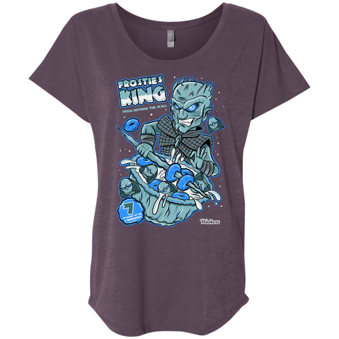 T-Shirts Vintage Purple / X-Small Frostie's King Triblend Dolman Sleeve
